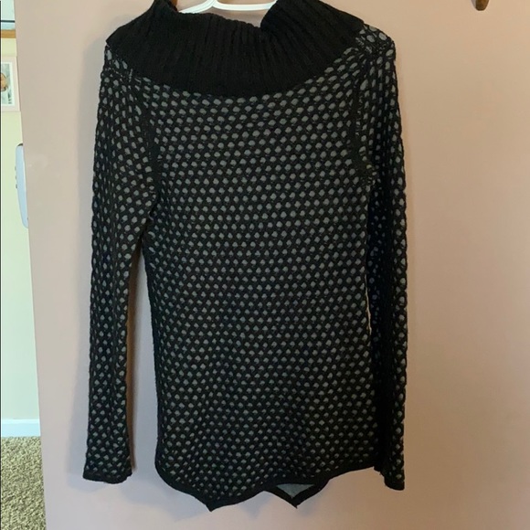 Express Women’s Black & Gray Cowl Neck Sweater - Picture 6 of 6